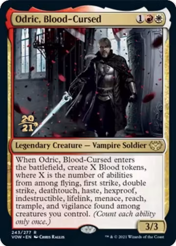 Odric, Blood-Cursed (243), Prerelease Cards — Magic card price