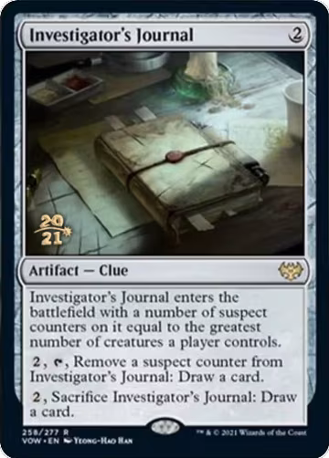 Investigator's Journal (258), Prerelease Cards — Magic card price
