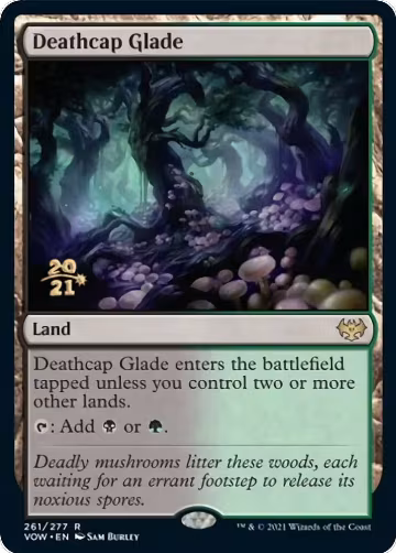 Deathcap Glade (261), Prerelease Cards — Magic card price