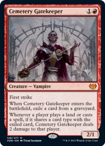 Cemetery Gatekeeper (148), Promo Pack: Aetherdrift — Magic card price