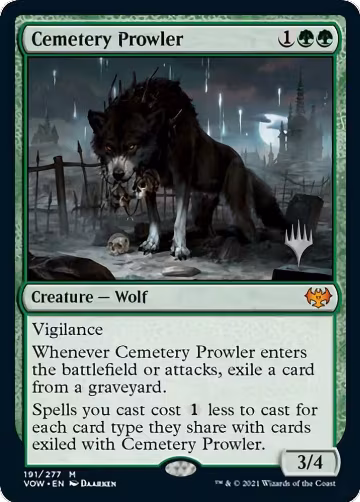 Cemetery Prowler (191), Promo Pack: Aetherdrift — Magic card price