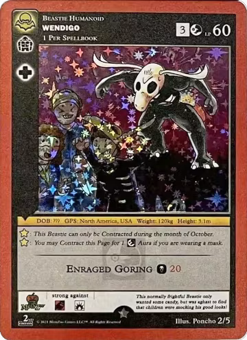 Wendigo (Second Edition) (2/5), Holiday Promos — MetaZoo card price