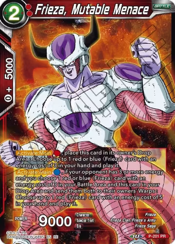 Frieza, Mutable Menace (P-201), Mythic Booster — DB Super card price