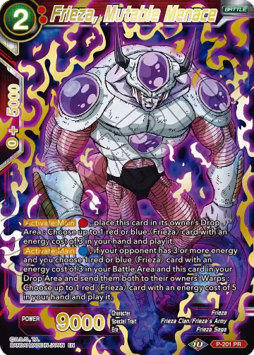 Frieza, Mutable Menace (Gold Stamped) (P-201), Mythic Booster — DB Super card price