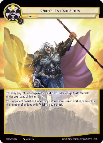 Odin's Intimidation (GOG-010), Game of Gods — Force of Will card price