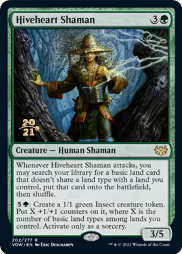 Hiveheart Shaman (202), Prerelease Cards — Magic card price