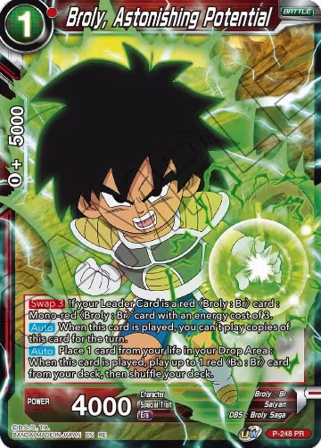 Broly, Astonishing Potential (P-248), Mythic Booster — DB Super card price