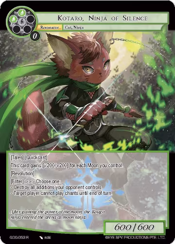 Kotaro, Ninja of Silence (GOG-053), Game of Gods — Force of Will card price