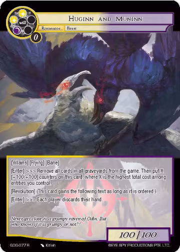 Huginn and Muninn (GOG-077), Game of Gods — Force of Will card price