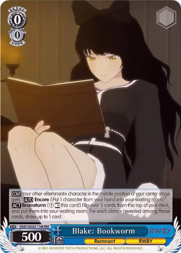 Blake: Bookworm (RRR) (RWBY/WX03-T14R RRR), RWBY — Weiß Schwarz card price