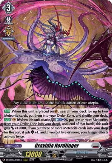Gravidia Nordlinger (D-BT03/005EN), D-BT03: Advance of Intertwined Stars — Vanguard card price