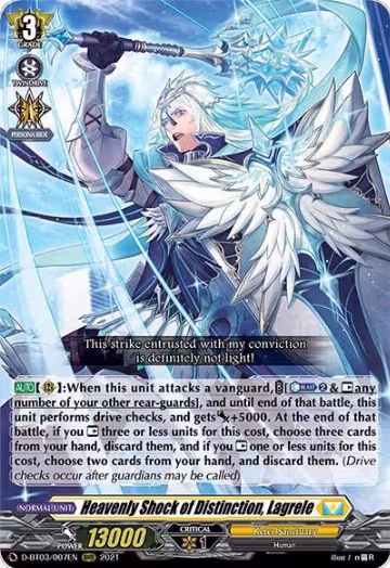 Heavenly Shock of Distinction, Lagrele (D-BT03/007EN), D-BT03: Advance of Intertwined Stars — Vanguard card price