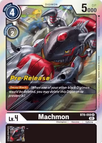 Machmon (BT6-059 R), Double Diamond Pre-Release Cards — Digimon card price