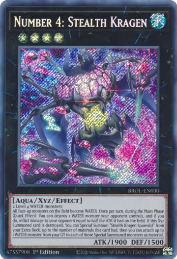 Number 4: Stealth Kragen (BROL-EN030), Brothers of Legend — Yu-Gi-Oh! card price