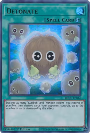 Detonate (BROL-EN065), Brothers of Legend — Yu-Gi-Oh! card price