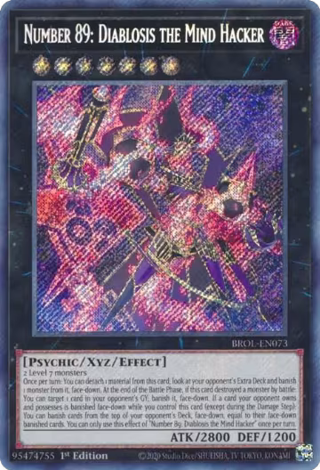 Number 89: Diablosis the Mind Hacker (BROL-EN073), Brothers of Legend — Yu-Gi-Oh! card price