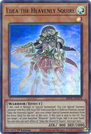 Edea the Heavenly Squire (BROL-EN078), Brothers of Legend — Yu-Gi-Oh! card price