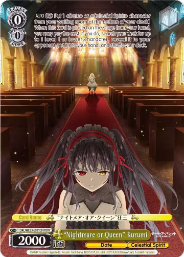 "Nightmare or Queen" Kurumi (OFR) (DAL/WE33-E001OFR OFR) — card price