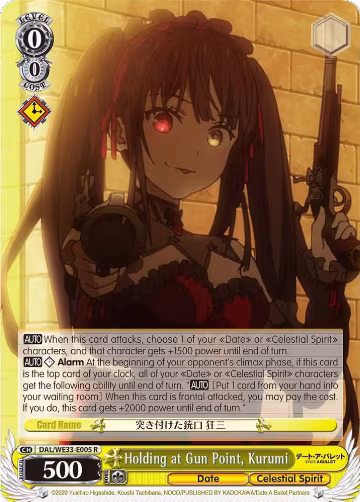 Holding at Gun Point, Kurumi (DAL/WE33-E005 R), Date A Bullet — Weiß Schwarz card price