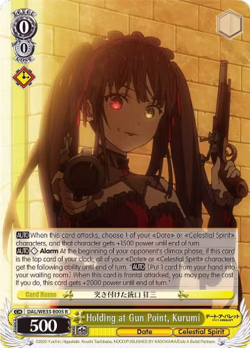 Holding at Gun Point, Kurumi (Parallel Foil) (DAL/WE33-E005 R), Date A Bullet — Weiß Schwarz card price