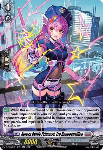 Aurora Battle Princess, Tra Bouquenvillea (D-BT03/019EN), D-BT03: Advance of Intertwined Stars — Vanguard card price