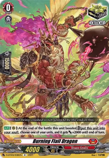 Burning Flail Dragon (D-BT03/030EN), D-BT03: Advance of Intertwined Stars — Vanguard card price
