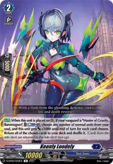 Keenly Loodely (D-BT03/033EN), D-BT03: Advance of Intertwined Stars — Vanguard card price