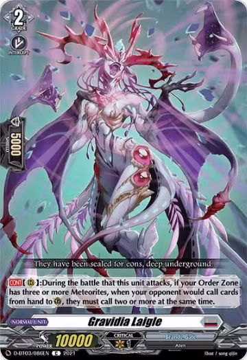 Gravidia Laigle (D-BT03/086EN), D-BT03: Advance of Intertwined Stars — Vanguard card price