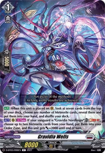 Gravidia Wells (D-BT03/090EN), D-BT03: Advance of Intertwined Stars — Vanguard card price