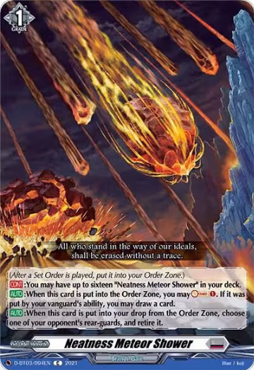 Neatness Meteor Shower (D-BT03/094EN), D-BT03: Advance of Intertwined Stars — Vanguard card price