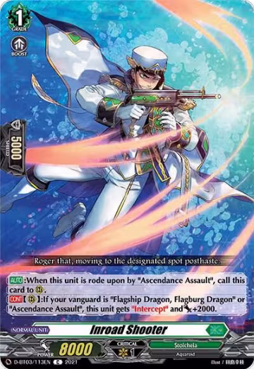 Inroad Shooter (D-BT03/113EN), D-BT03: Advance of Intertwined Stars — Vanguard card price