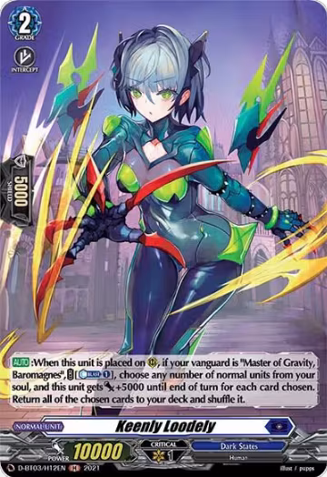 Keenly Loodely (Holo) (D-BT03/H12EN), D-BT03: Advance of Intertwined Stars — Vanguard card price