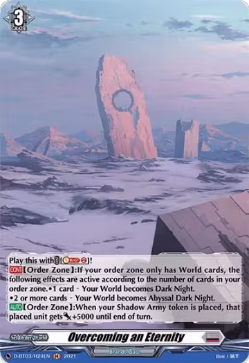 Overcoming an Eternity (Holo) (D-BT03/H24EN), D-BT03: Advance of Intertwined Stars — Vanguard card price