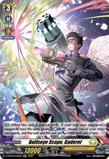 Bullseye Scope, Gaderel (Holo) (D-BT03/H36EN), D-BT03: Advance of Intertwined Stars — Vanguard card price