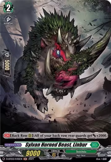 Sylvan Horned Beast, Linbur (Holo) (D-BT03/H46EN), D-BT03: Advance of Intertwined Stars — Vanguard card price