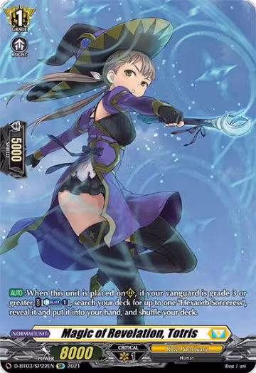 Magic of Revelation, Totris (SP) (D-BT03/SP22EN), D-BT03: Advance of Intertwined Stars — Vanguard card price