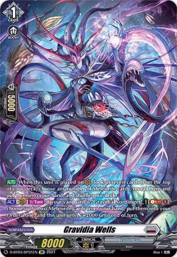 Gravidia Wells (SP) (D-BT03/SP31EN), D-BT03: Advance of Intertwined Stars — Vanguard card price