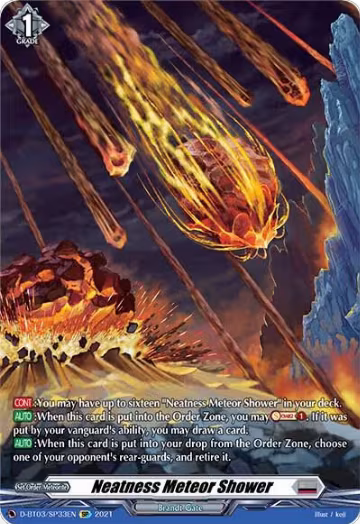 Neatness Meteor Shower (SP) (D-BT03/SP33EN), D-BT03: Advance of Intertwined Stars — Vanguard card price