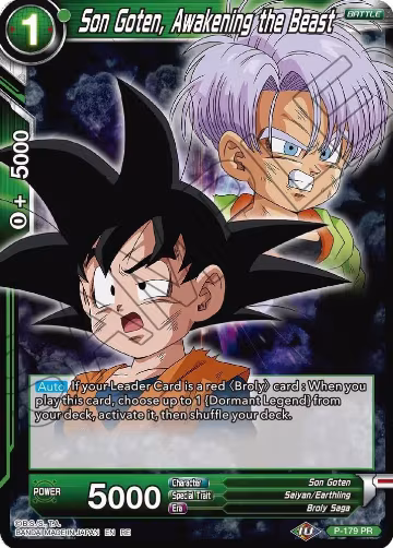 Son Goten, Awakening the Beast (P-179), Mythic Booster — DB Super card price