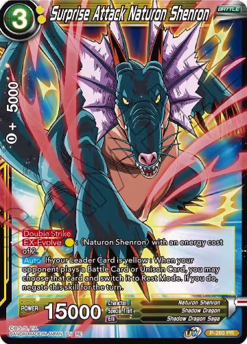 Surprise Attack Naturon Shenron (P-260), Mythic Booster — DB Super card price
