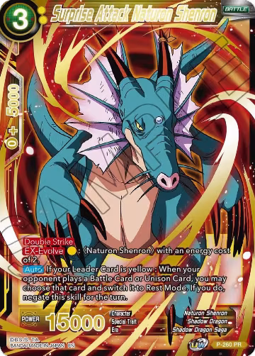 Surprise Attack Naturon Shenron (Gold Stamped) (P-260), Mythic Booster — DB Super card price