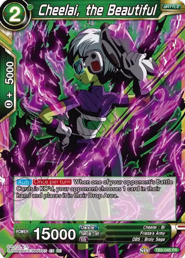 Cheelai, the Beautiful (TB3-045), Mythic Booster — DB Super card price