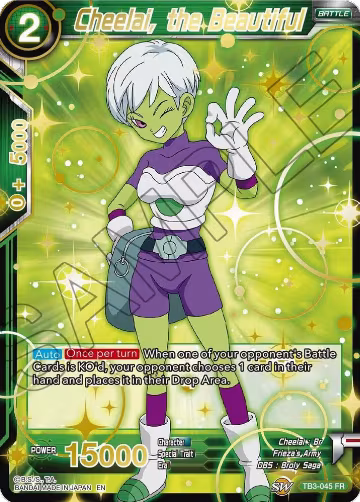 Cheelai, the Beautiful (Gold Stamped) (TB3-045), Mythic Booster — DB Super card price