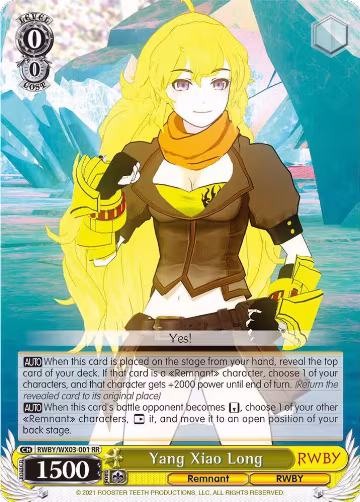 Yang Xiao Long (RWBY/WX03-001 RR), RWBY — Weiß Schwarz card price