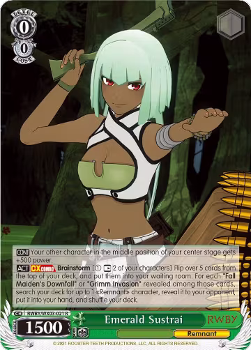 Emerald Sustrai (RWBY/WX03-021 R), RWBY — Weiß Schwarz card price
