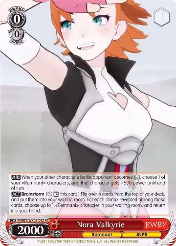 Nora Valkyrie (RWBY/WX03-042 RR), RWBY — Weiß Schwarz card price