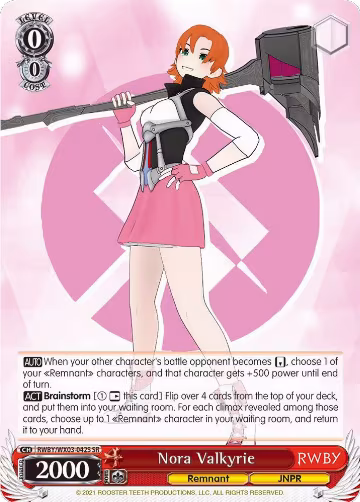 Nora Valkyrie (SR) (RWBY/WX03-042S SR), RWBY — Weiß Schwarz card price