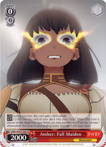 Amber: Fall Maiden (SR) (RWBY/WX03-048S SR), RWBY — Weiß Schwarz card price