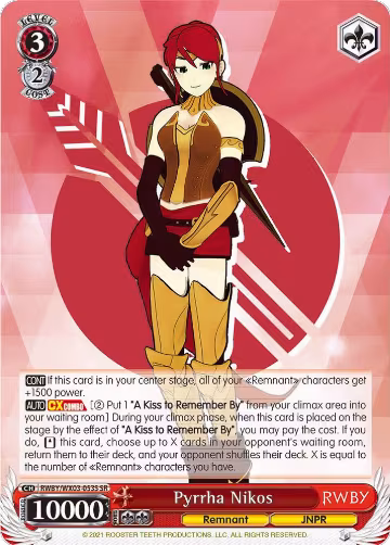 Pyrrha Nikos (SR) (RWBY/WX03-053S SR), RWBY — Weiß Schwarz card price