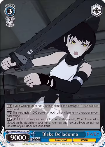 Blake Belladonna (RWBY/WX03-077 RR), RWBY — Weiß Schwarz card price